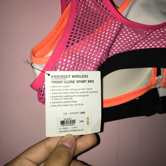 Knockout wireless sports bra (zip front) - Picture 3 of 3